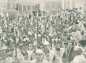 Una scena di Cajus Julius Caesar, 1914