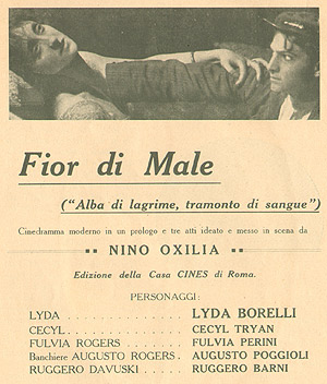 Fior di male Fior di male, prima pagina brochure