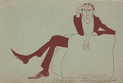 Mario Bonnard, caricatura di Properzi