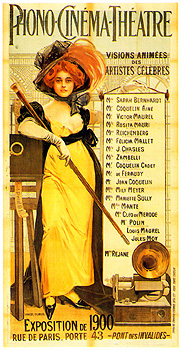 manifesto Phono Cinéma Théatre 1900