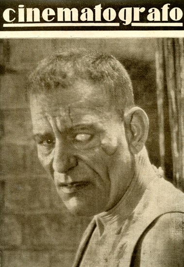 Lon Chaney nel film Il capitano di Singapore, retro-copertina della rivista cinematografo, 4 settembre 1927