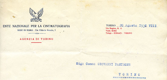 Torino, 20 agosto 1930