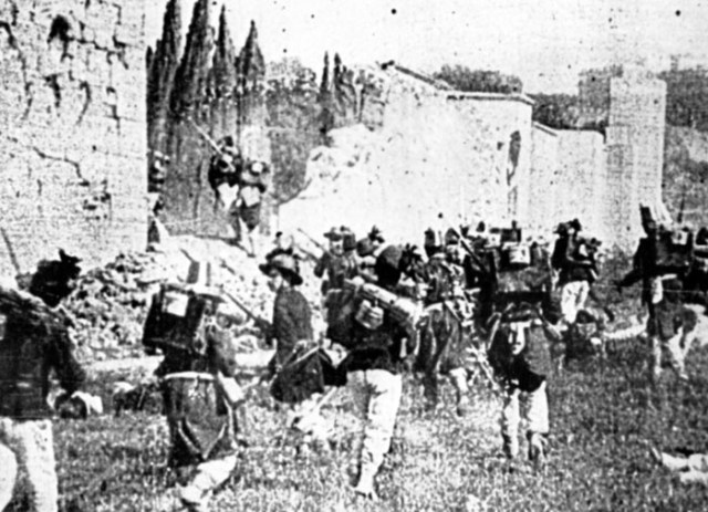 La breccia di porta Pia (La presa di Roma, Alberini e Santoni 1905)