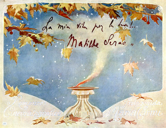 Brochure del film, disegno di M. Simonetti