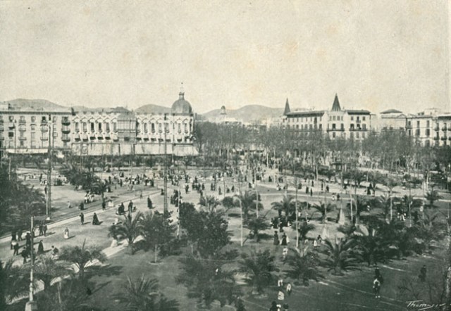 Barcelona, Plaza Cataluna 1915