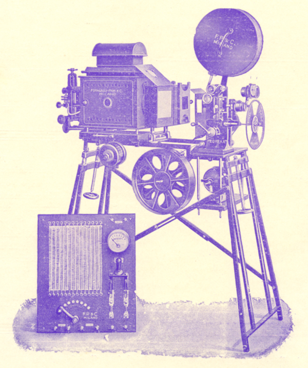 Proiettore Eureka modello 1916 (Fumagalli Pion e C., Milano)