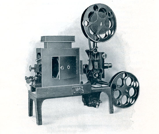 Impianto cinematografico Gaumont 1908