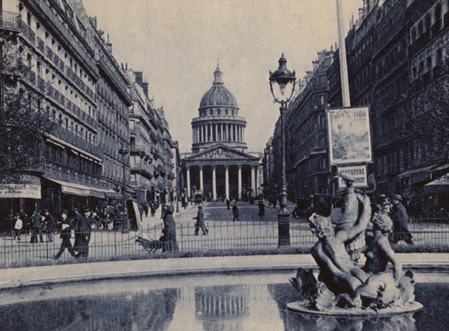 Paris, la Rue Soufflot et le Panthéon