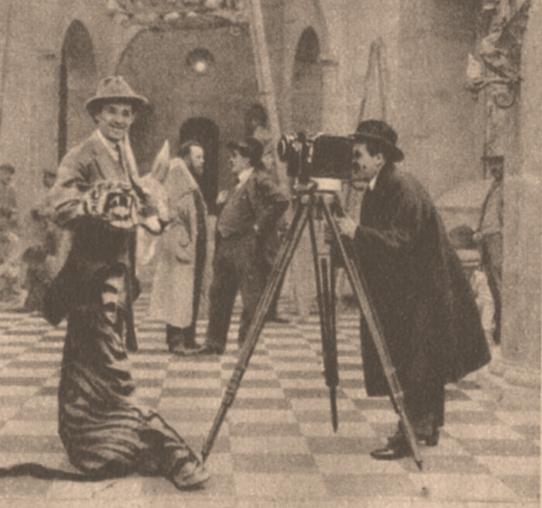 En tournant Au Secours! Abel Gance et Max Linder