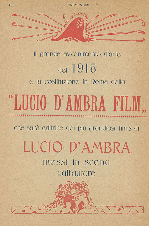 Lucio D'Ambra Film Roma