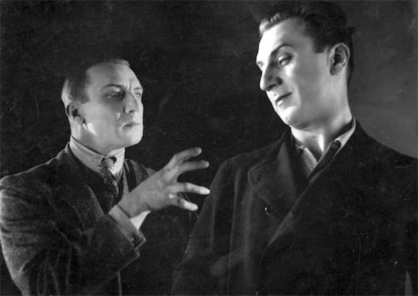 Ivan Mosjoukine nel film "Il fu Mattia Pascal" di Marcel L'Herbier 1926