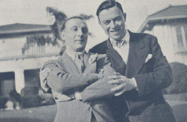 Ivan Mosjoukine et Robert Florey, Hollywood 1927