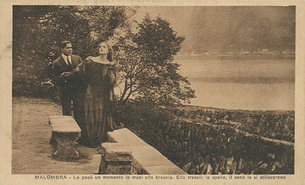 Amleto Novelli e Lyda Borelli in Malombra di Fogazzaro Cines 1917