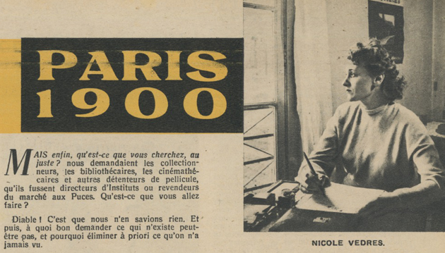 A la poursuite de Paris 1900 par Nicole Vedrès