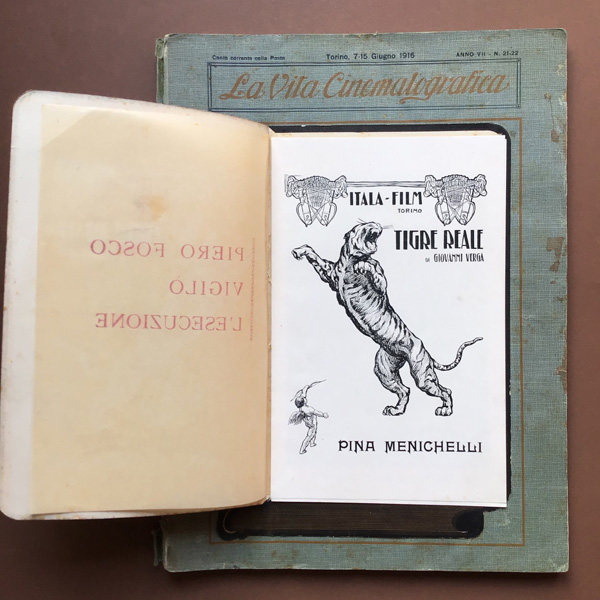 Tigre reale, Itala Film, La Vita Cinematografica, Torino, 7-15 giugno 1916