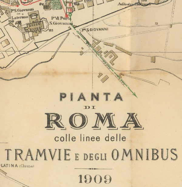 Pianta di Roma 1909