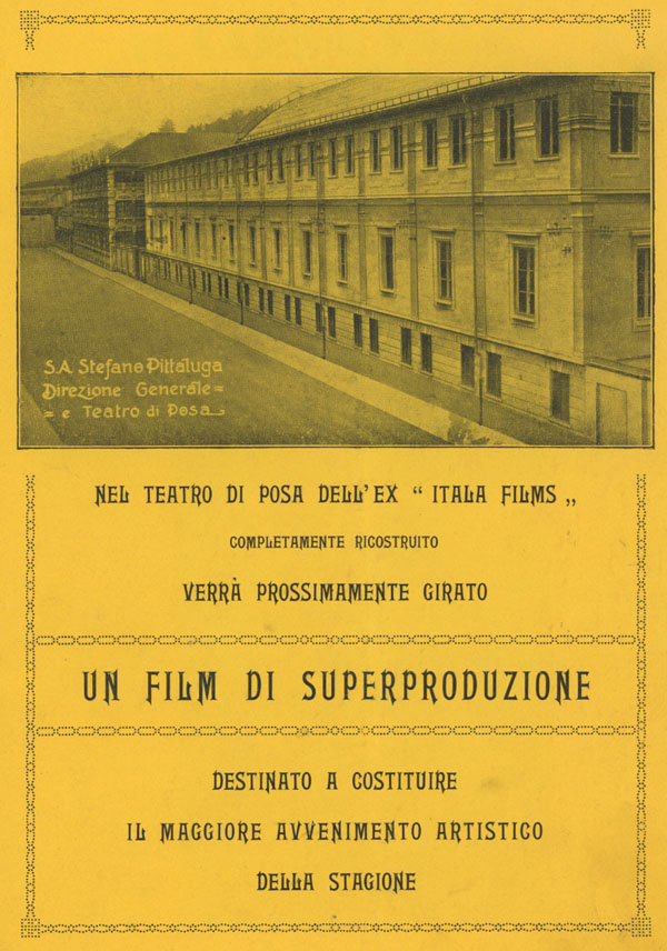 Teatro di posa dell'Ex Itala Films S. A. Stefano Pittaluga