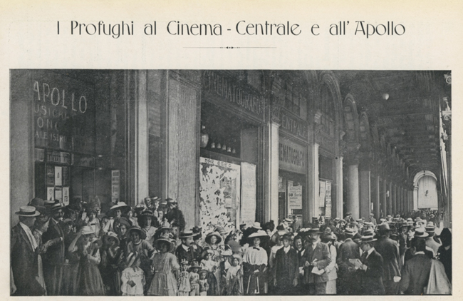 I profughi al Cinema Centrale e all'Apolo