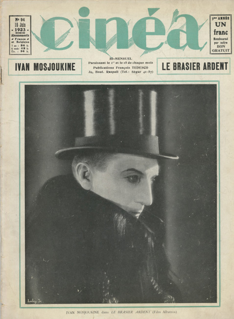 Ivan Mosjoukine dans Le Brasier Ardent (Film Albatros